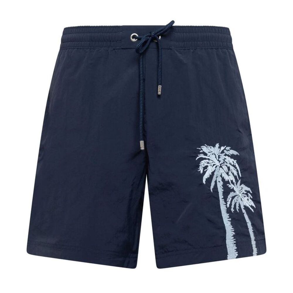 Hugo Mens Palm Tree Swim Shorts / Navy